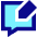 Chat Bubble Square Write Icon from Sharp Pop Set