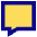 Chat Bubble Square Icon from Sharp Pop Set