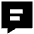 Chat Bubble Text Square Icon from Sharp Solid Set