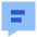 Chat Bubble Text Square Icon from Sharp Flat Set