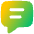 Chat Bubble Text Square Icon from Flex Gradient Set