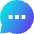 Chat Bubble Typing Oval Icon from Sharp Gradient Set