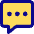 Chat Bubble Typing Square Icon from Core Pop Set