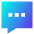 Chat Bubble Typing Square Icon from Sharp Gradient Set