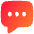 Chat Bubble Typing Square Icon from Flex Gradient Set