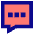 Chat Bubble Typing Square Icon from Sharp Pop Set