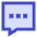 Chat Bubble Typing Square Icon from Sharp Duo Set