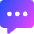 Chat Bubble Typing Square Icon from Core Gradient Set