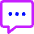 Chat Bubble Typing Square Icon from Core Neon Set