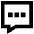 Chat Bubble Typing Square Icon from Sharp Remix Set