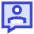 Chat Bubble User Contact Icon from Sharp Duo Set