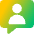 Chat Bubble User Contact Icon from Core Gradient Set