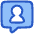 Chat Bubble User Contact Icon from Plump Duo Set