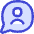 Chat Bubble User Contact Circle Icon from Flex Duo Set