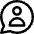 Chat Bubble User Contact Circle Icon from Core Line Set