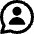 Chat Bubble User Contact Circle Icon from Core Remix Set