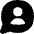 Chat Bubble User Contact Circle Icon from Flex Solid Set