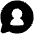 Chat Bubble User Contact Circle Icon from Plump Solid Set