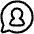 Chat Bubble User Contact Circle Icon from Plump Line Set