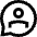 Chat Bubble User Contact Circle Icon from Sharp Line Set
