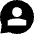 Chat Bubble User Contact Circle Icon from Sharp Solid Set