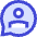 Chat Bubble User Contact Circle Icon from Sharp Duo Set
