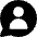 Chat Bubble User Contact Circle Icon from Core Solid Set