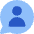 Chat Bubble User Contact Circle Icon from Core Flat Set