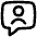 Chat Bubble User Contact Icon from Flex Line Set
