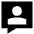 Chat Bubble User Contact Icon from Sharp Solid Set