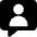 Chat Bubble User Contact Icon from Core Solid Set