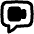 Chat Bubble Video Call Square Icon from Flex Remix Set