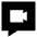 Chat Bubble Video Call Square Icon from Sharp Solid Set