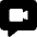 Chat Bubble Video Call Square Icon from Core Solid Set