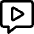 Chat Bubble Video Voice Note Icon from Core Line Set