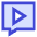 Chat Bubble Video Voice Note Icon from Sharp Duo Set
