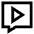 Chat Bubble Video Voice Note Icon from Sharp Line Set