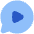 Chat Bubble Video Voice Note Circle Icon from Plump Flat Set