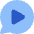 Chat Bubble Video Voice Note Circle Icon from Core Flat Set