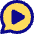 Chat Bubble Video Voice Note Circle Icon from Core Pop Set