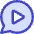 Chat Bubble Video Voice Note Circle Icon from Core Duo Set
