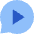 Chat Bubble Video Voice Note Circle Icon from Sharp Flat Set