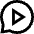 Chat Bubble Video Voice Note Circle Icon from Sharp Line Set