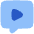 Chat Bubble Video Voice Note Icon from Plump Flat Set