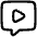 Chat Bubble Video Voice Note Icon from Plump Line Set