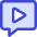 Chat Bubble Video Voice Note Icon from Core Duo Set