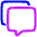Chat Message Stack Icon from Plump Neon Set
