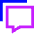 Chat Message Stack Icon from Sharp Neon Set