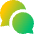 Chat Two Bubbles Oval Icon from Core Gradient Set
