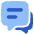 Chat Two Bubbles Square icon - Free transparent PNG, SVG. No sign up needed.